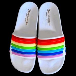Juicy Couture Slide Sandal Women's Shoes Size 9. Multicolor.